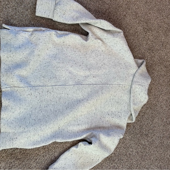 Sweaty Betty Radiant 1/4 zip ribbed Heathered heavyweight sweatshirt. Boxy. EUC - Picture 9 of 16